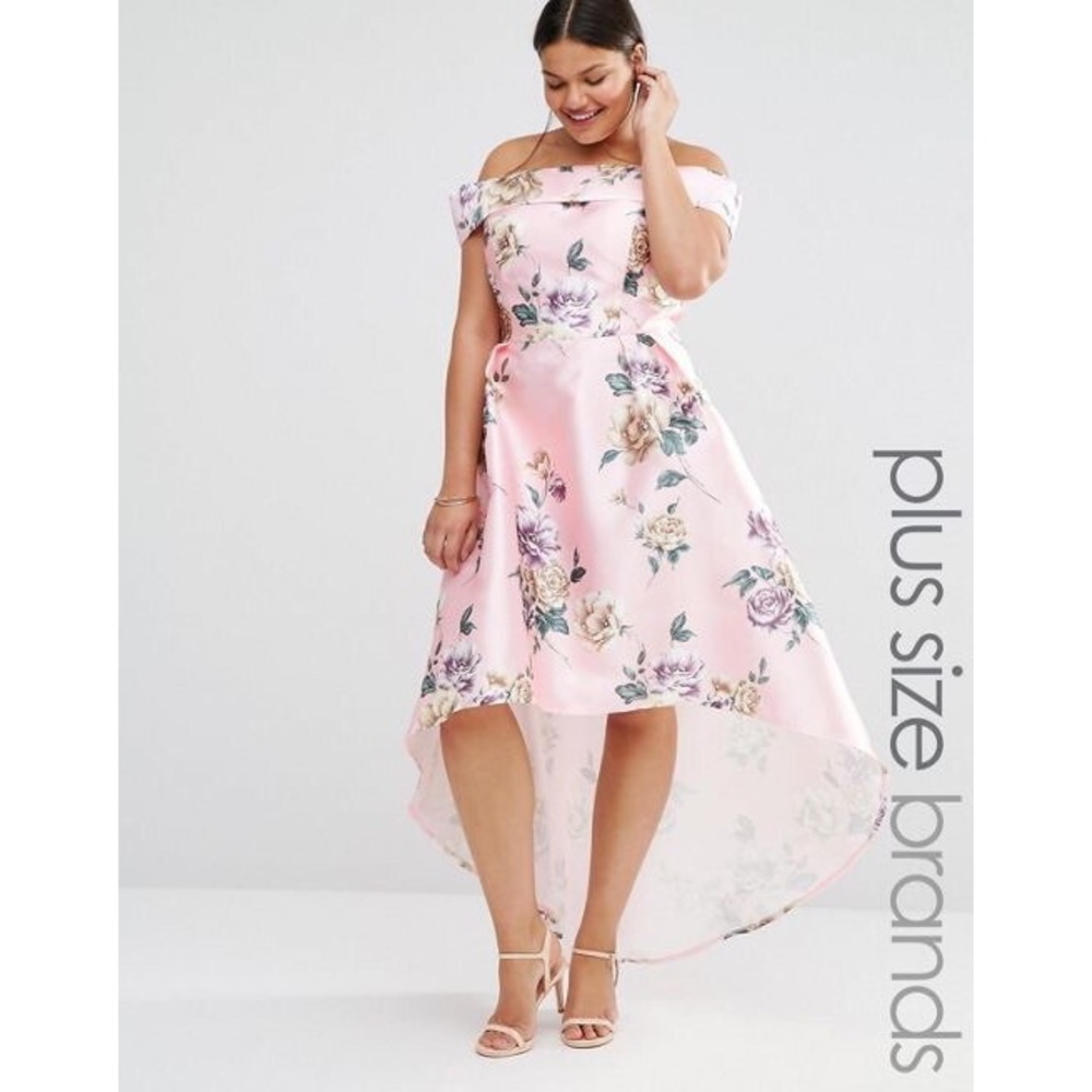 Chi Chi London High Low Bardot Dress